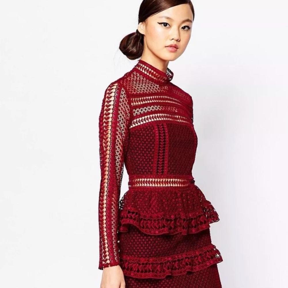 🚫SOLD🚫Self Portrait High Neck Dress